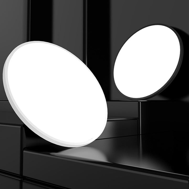 Luz de Techo LED Redonda Minimalista Montaje Empotrado Fijación Blanca