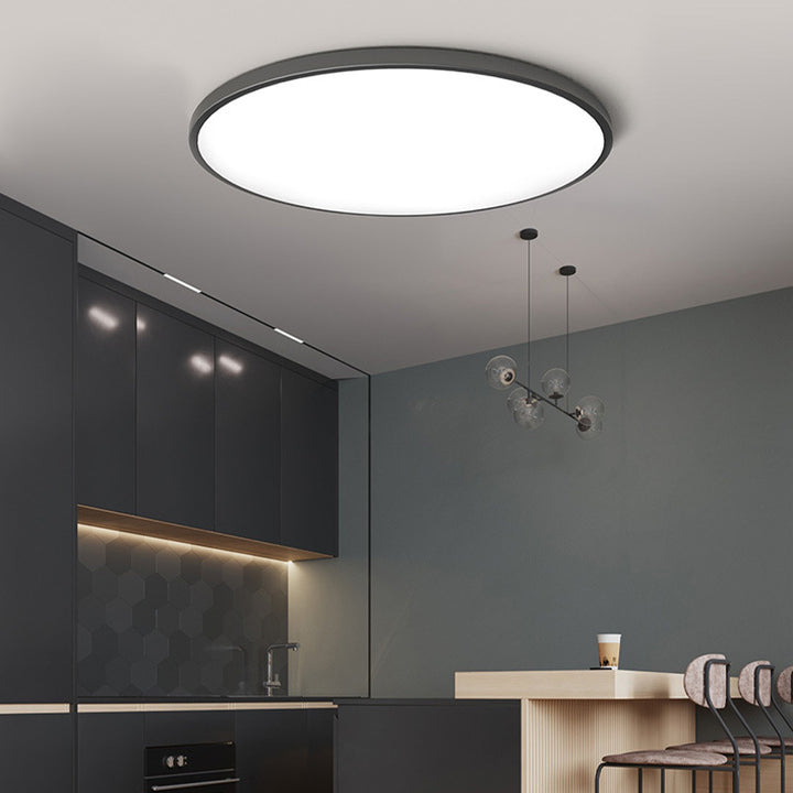 Luz de Techo LED Redonda Minimalista Montaje Empotrado Fijación Blanca
