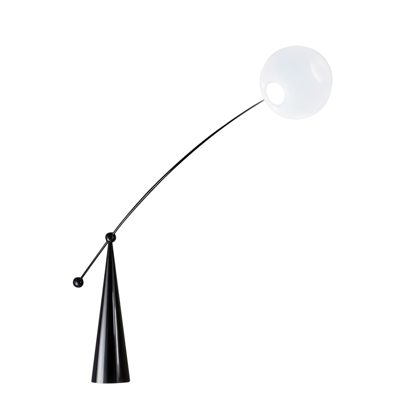 Lámpara de Pie Negra Minimalista - Lámpara Moderna para Sala de Estar