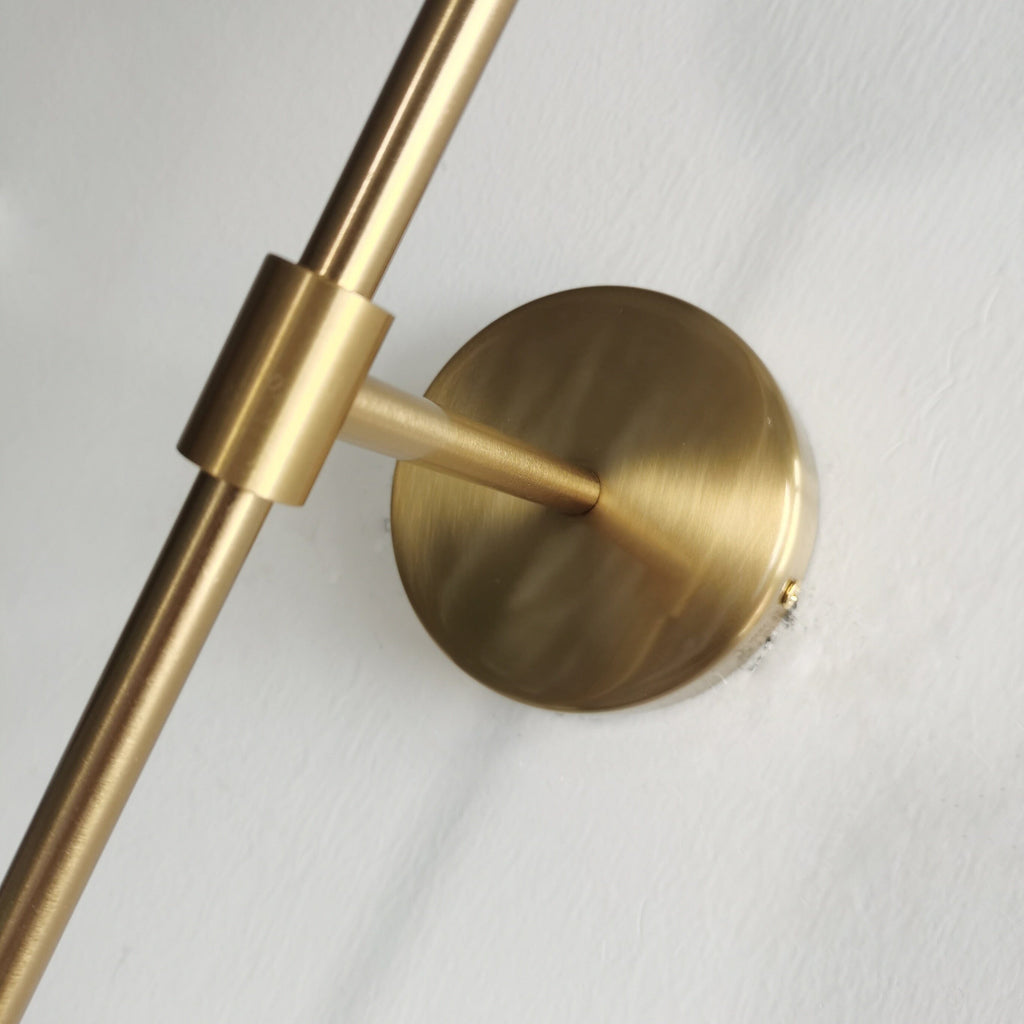 Aplique de Pared de Vidrio Esmerilado Minimalista - Iluminación Suave Moderna en Negro o Dorado