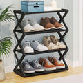 Skanto | Estante de zapatos minimalista de 4 niveles – Organizador de zapatos compacto, moderno y ecológico