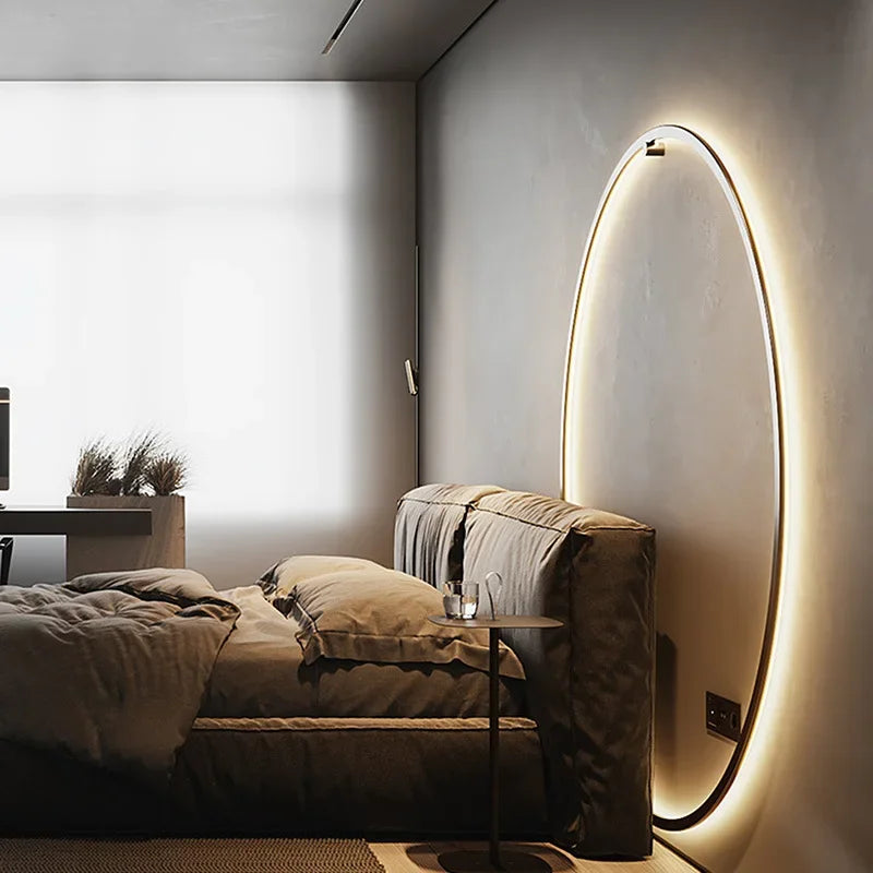 Línea redonda | Lámpara de pared LED minimalista