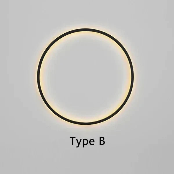 Línea redonda | Lámpara de pared LED minimalista