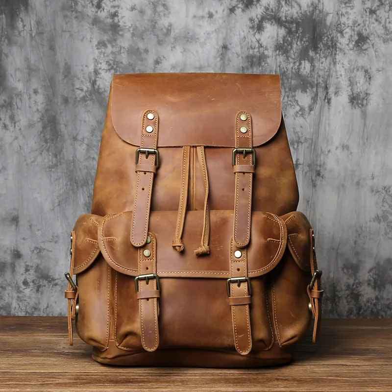 Mochila Vintage para Hombres con Amplio Interior
