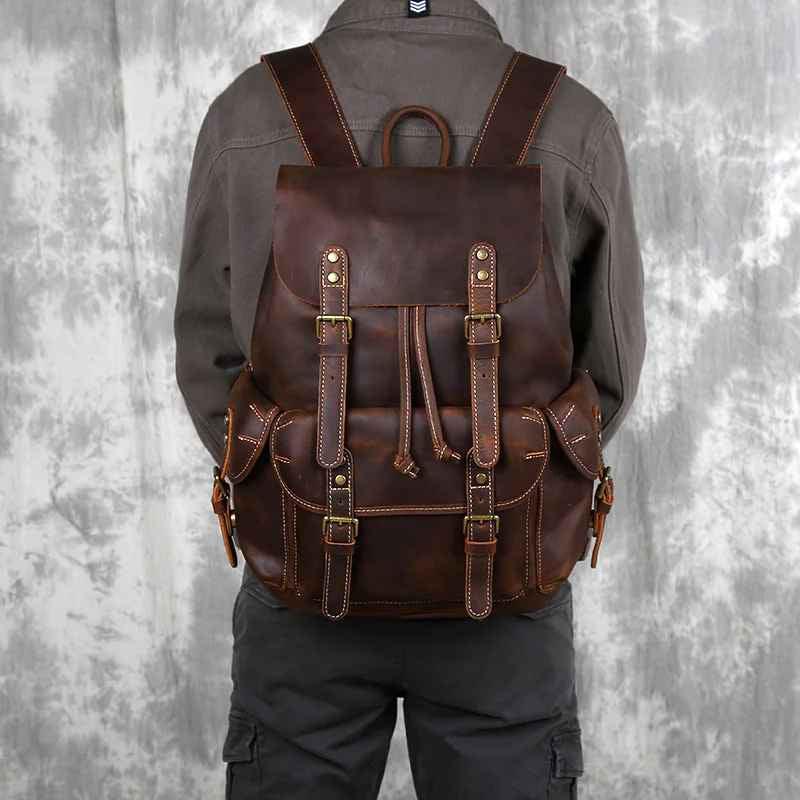 Mochila Vintage para Hombres con Amplio Interior