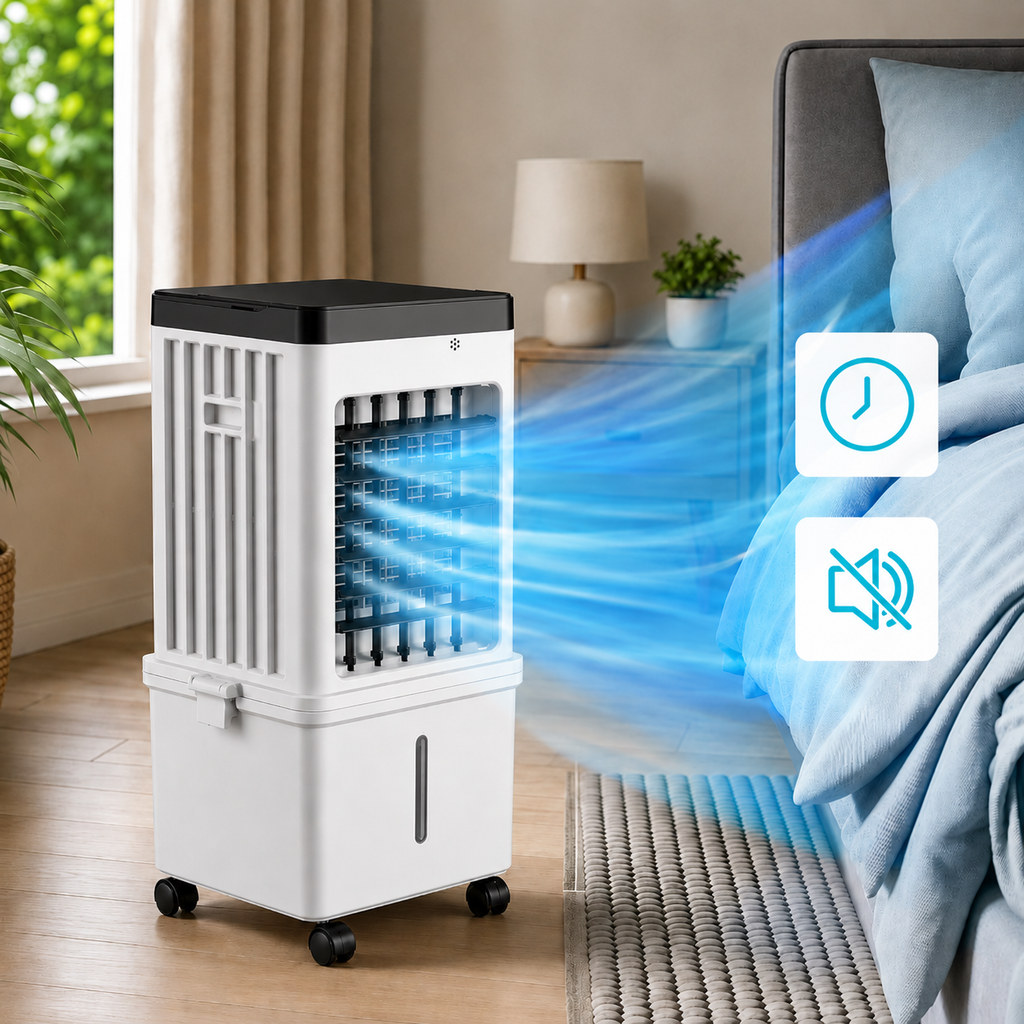 Aire Acondicionado Móvil – tanque de agua de 15L con elementos refrigerantes y 3 velocidades