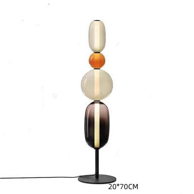 Lámpara de Pie LED Regulable Moderna - Tira Reemplazable - Negro/Brass