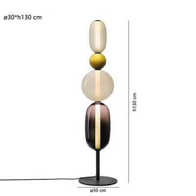 Lámpara de Pie LED Regulable Moderna - Tira Reemplazable - Negro/Brass