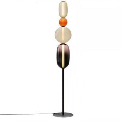 Lámpara de Pie LED Regulable Moderna - Tira Reemplazable - Negro/Brass
