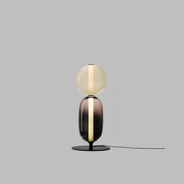 Lámpara de Pie LED Regulable Moderna - Tira Reemplazable - Negro/Brass