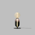 Lámpara de Pie LED Regulable Moderna - Tira Reemplazable - Negro/Brass