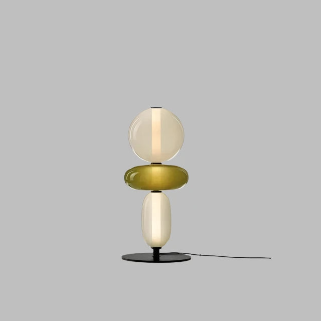 Lámpara de Pie LED Regulable Moderna - Tira Reemplazable - Negro/Brass