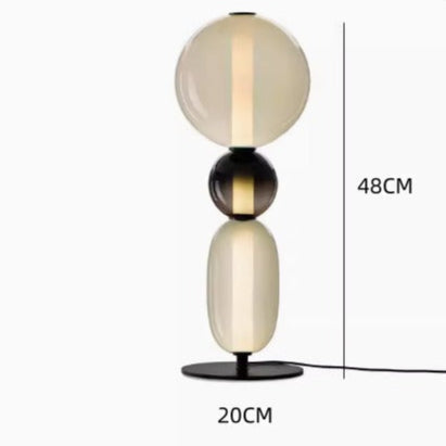 Lámpara de Pie LED Regulable Moderna - Tira Reemplazable - Negro/Brass