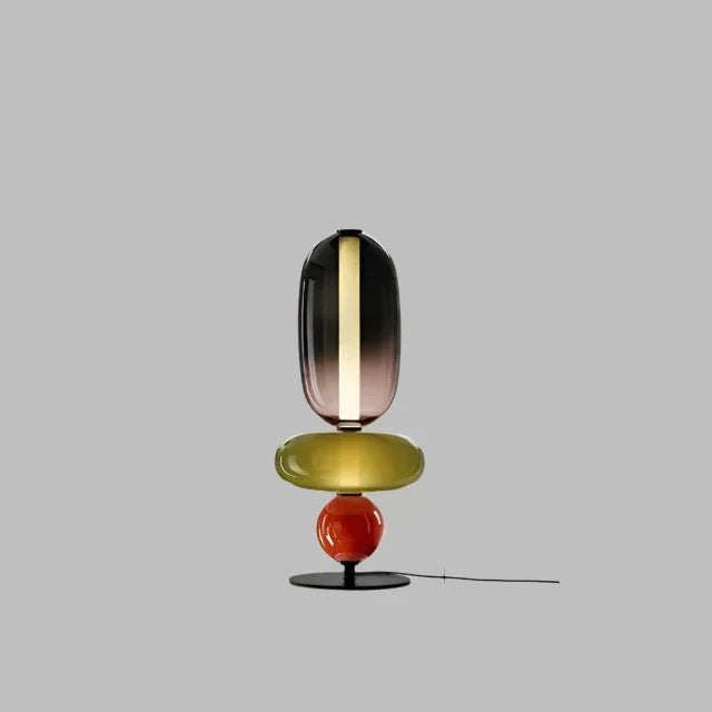Lámpara de Pie LED Regulable Moderna - Tira Reemplazable - Negro/Brass