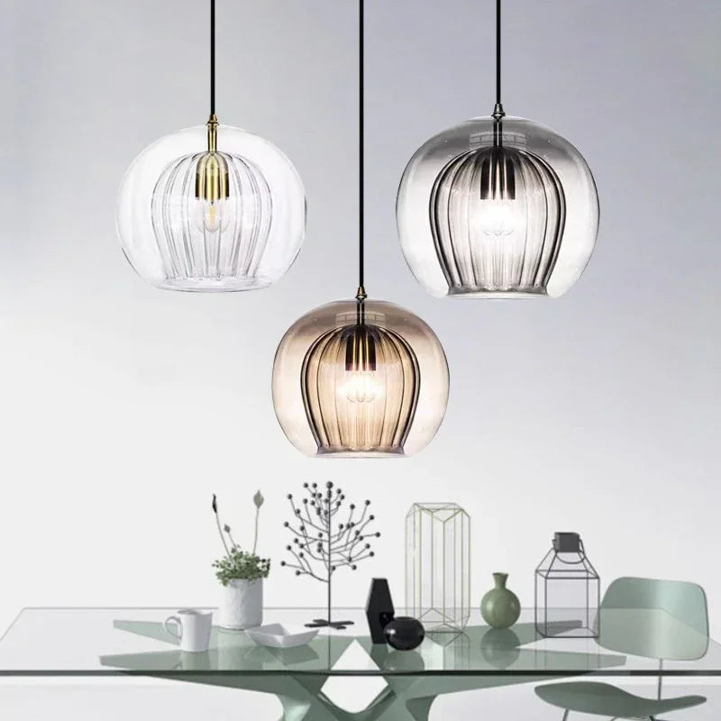 LumaCraft – Elegante y moderna lámpara colgante de vidrio para decoración de interiores moderna