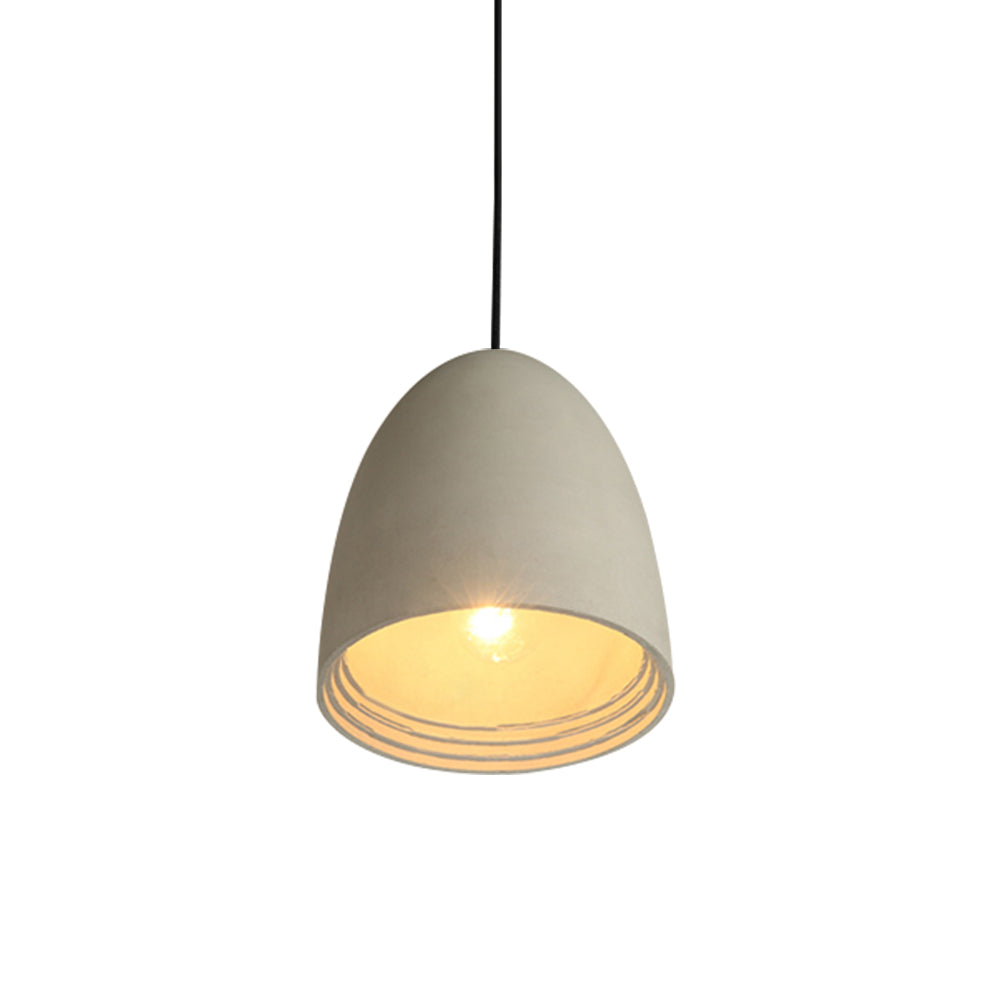 Moderno Colgante de Cemento en Forma Geométrica de 1 Luz