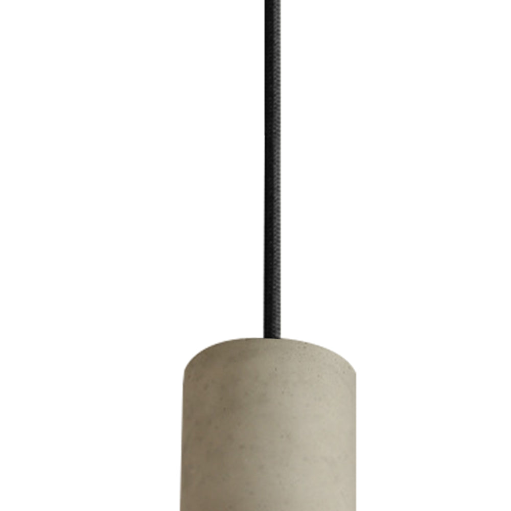 Moderno Colgante de Cemento en Forma Geométrica de 1 Luz
