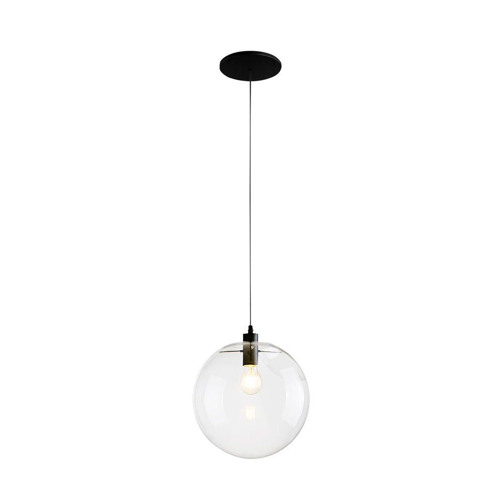 Lámpara Colgante Moderna de Vidrio Transparente
