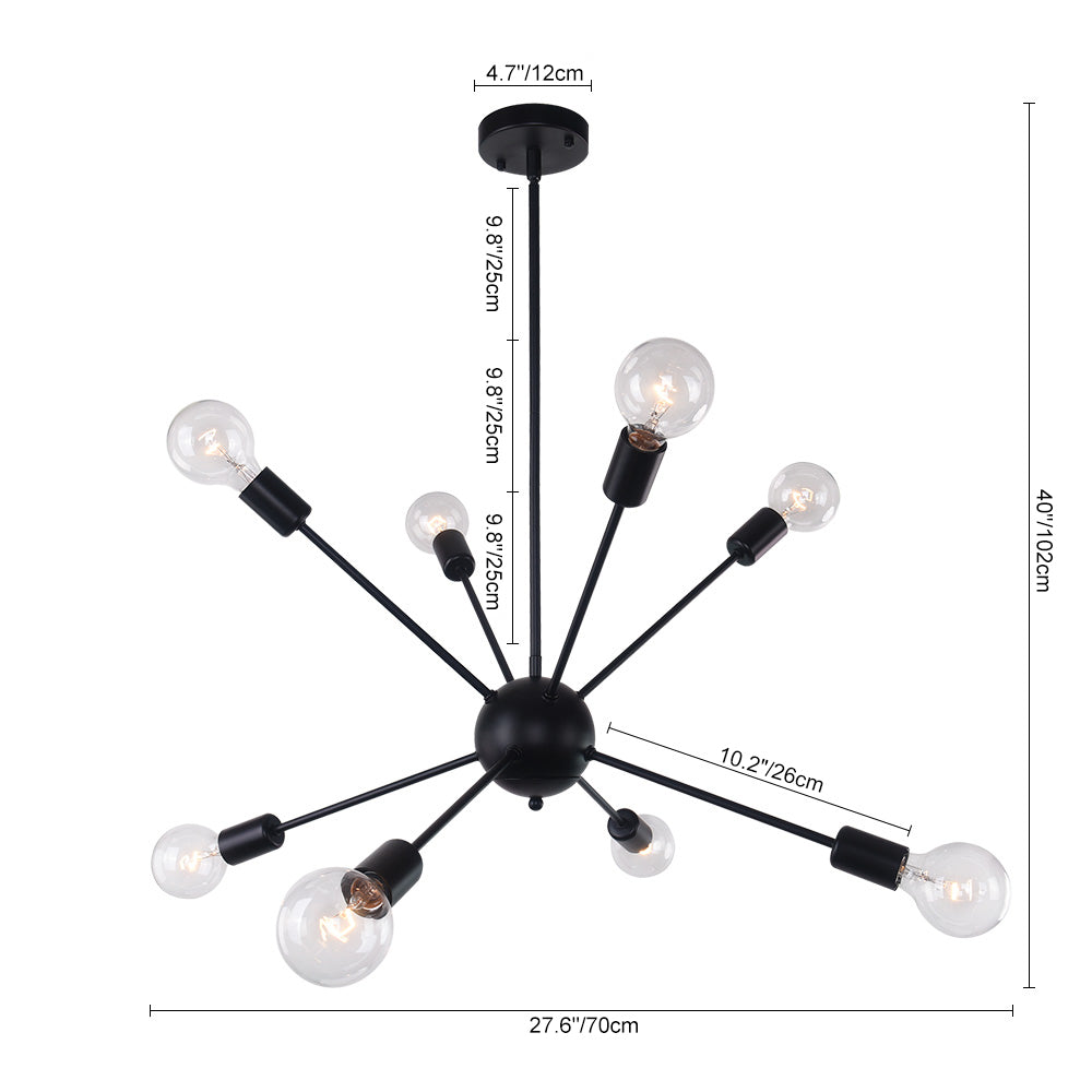 Moderno Candelabro Sputnik de Estilo Medio Siglo