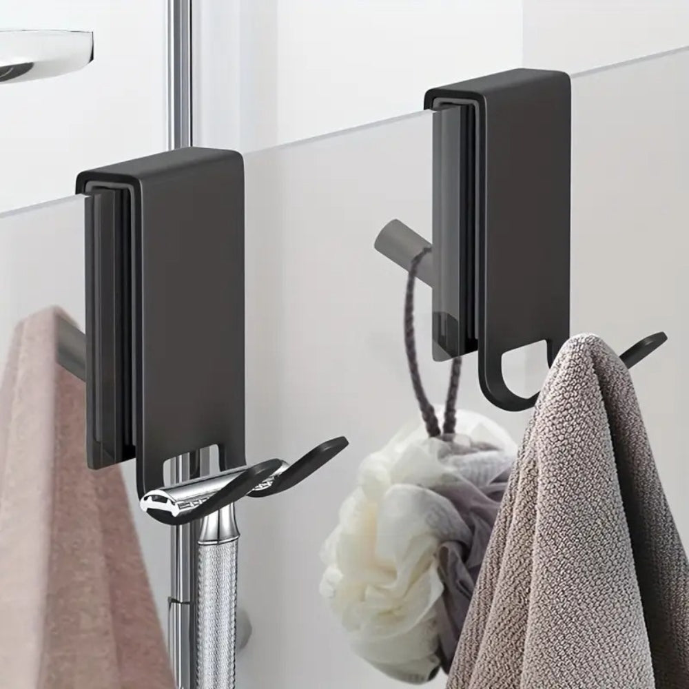 Ganchos de Puerta de Ducha de Acero Inoxidable en Cristal
