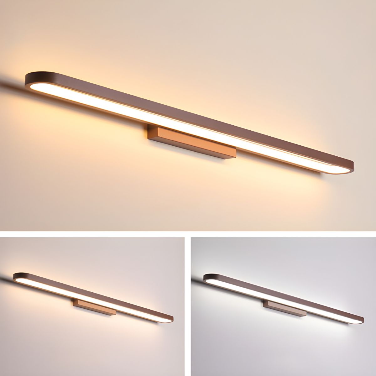 Luz de Pared LED Acrílica Moderna - Aplique Minimalista para Baño