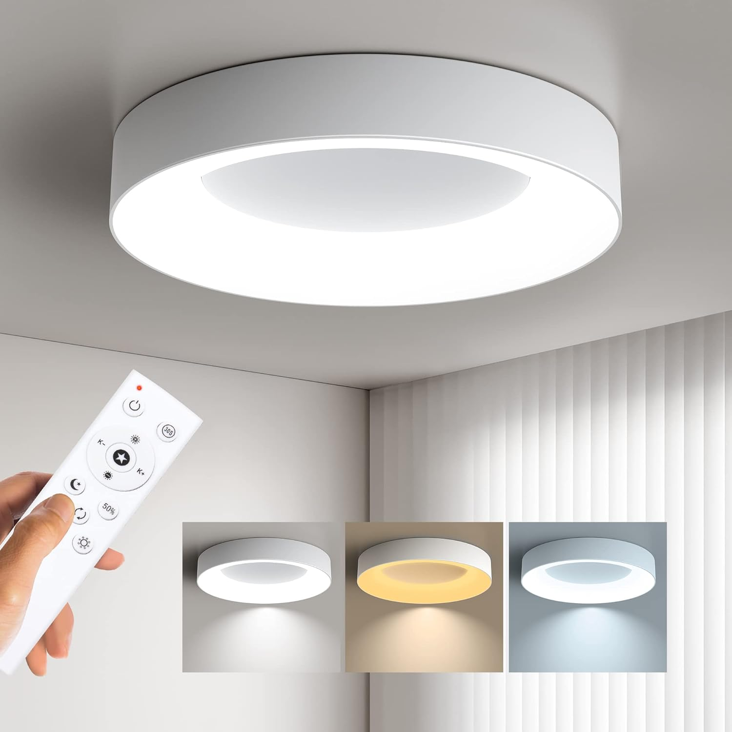 Luz de Techo LED Moderna de Montaje Empotrado - Diseño Minimalista y Energéticamente Eficiente