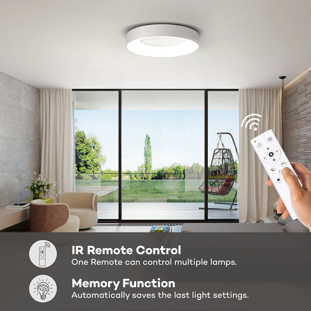 Luz de Techo LED Moderna de Montaje Empotrado - Diseño Minimalista y Energéticamente Eficiente