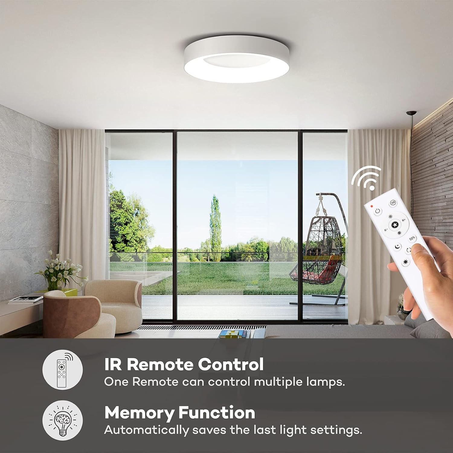 Luz de Techo LED Moderna de Montaje Empotrado - Diseño Minimalista y Energéticamente Eficiente