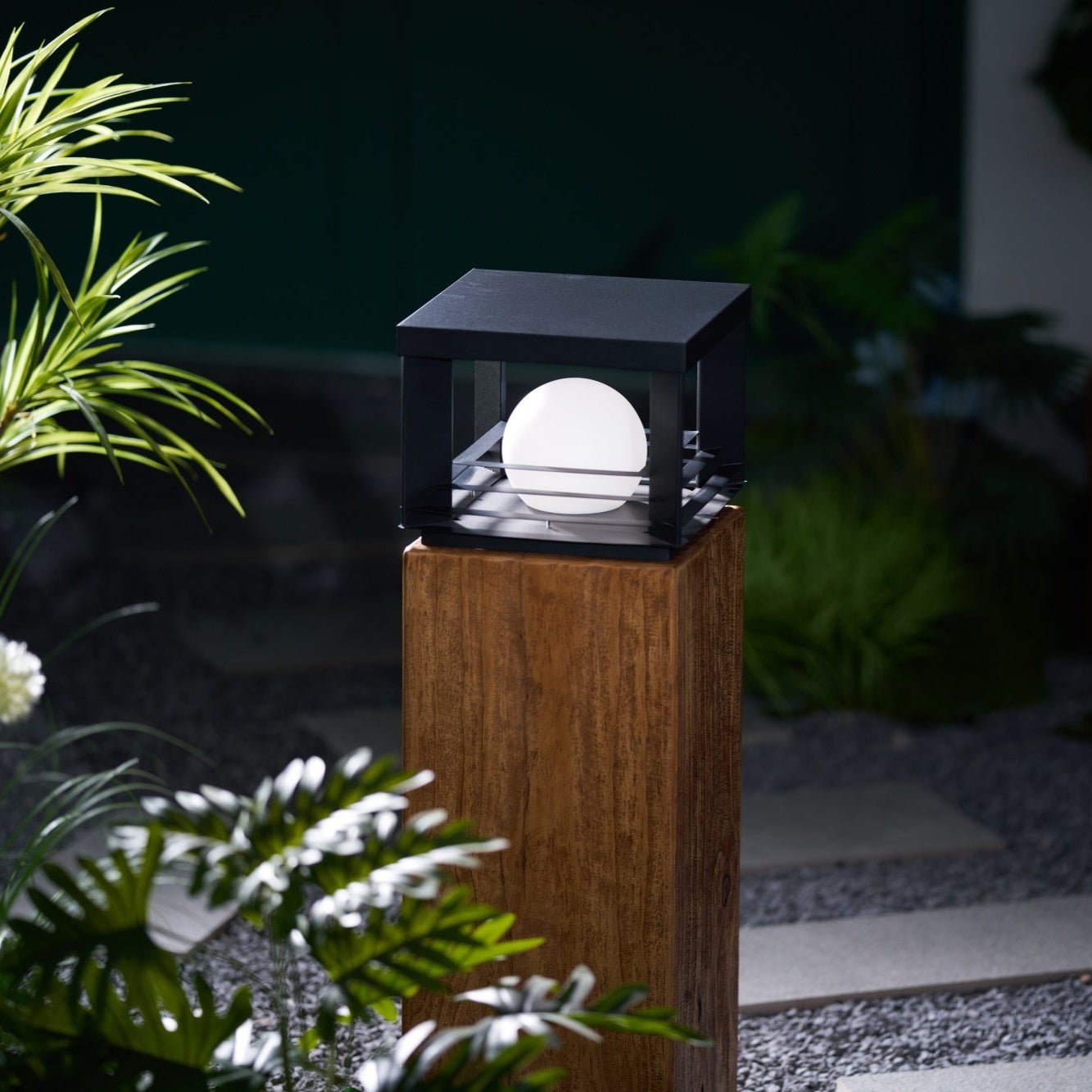 Lámpara de Pilar Moderna para Exterior – Iluminación LED a Prueba de Agua para Caminos y Paisajes