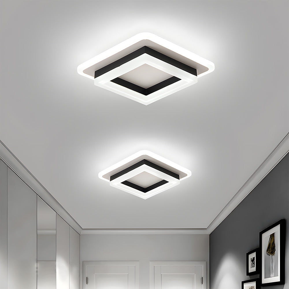 Luz de Techo Cuadrada Moderna - Iluminación LED Eficiente en Energía