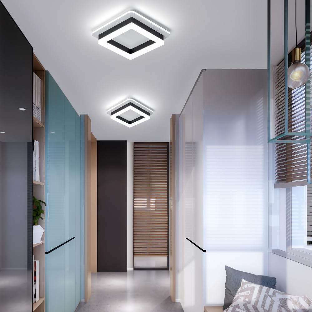 Luz de Techo Cuadrada Moderna - Iluminación LED Eficiente en Energía