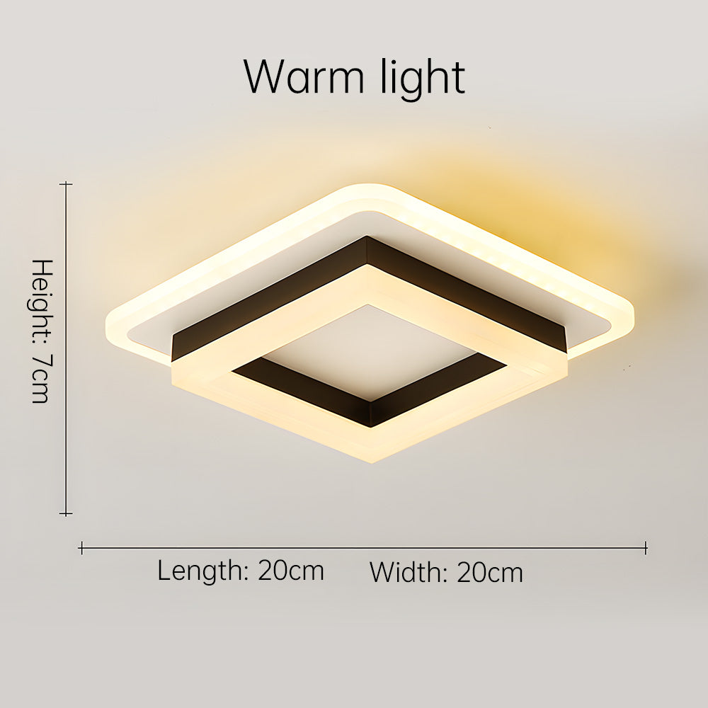 Luz de Techo Cuadrada Moderna - Iluminación LED Eficiente en Energía