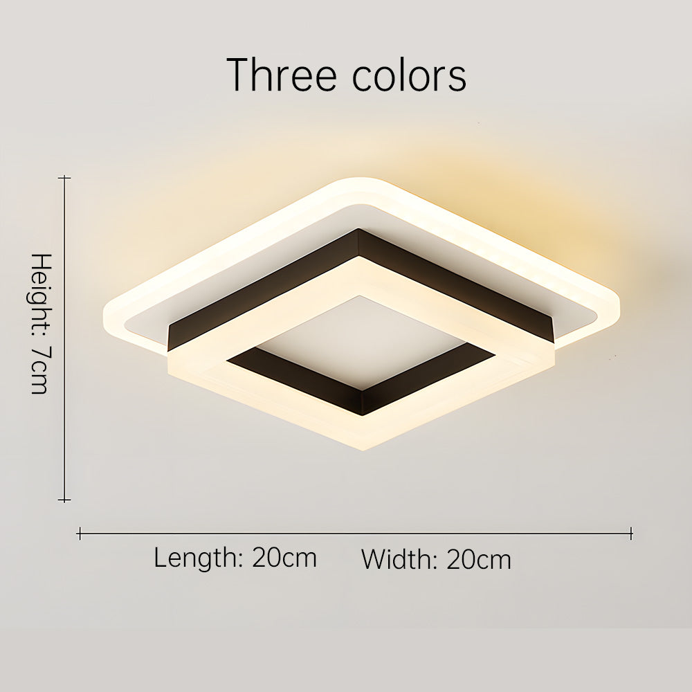 Luz de Techo Cuadrada Moderna - Iluminación LED Eficiente en Energía