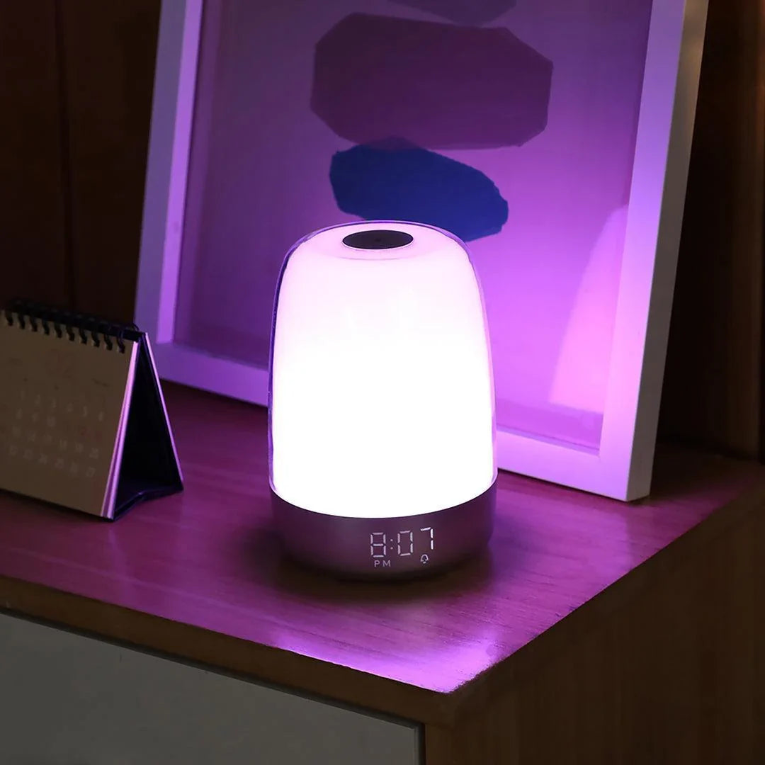 Despertador con Luz de Amanecer | Simulación de Luz Natural con Luz de Despertar Regulable para Mañanas Suaves