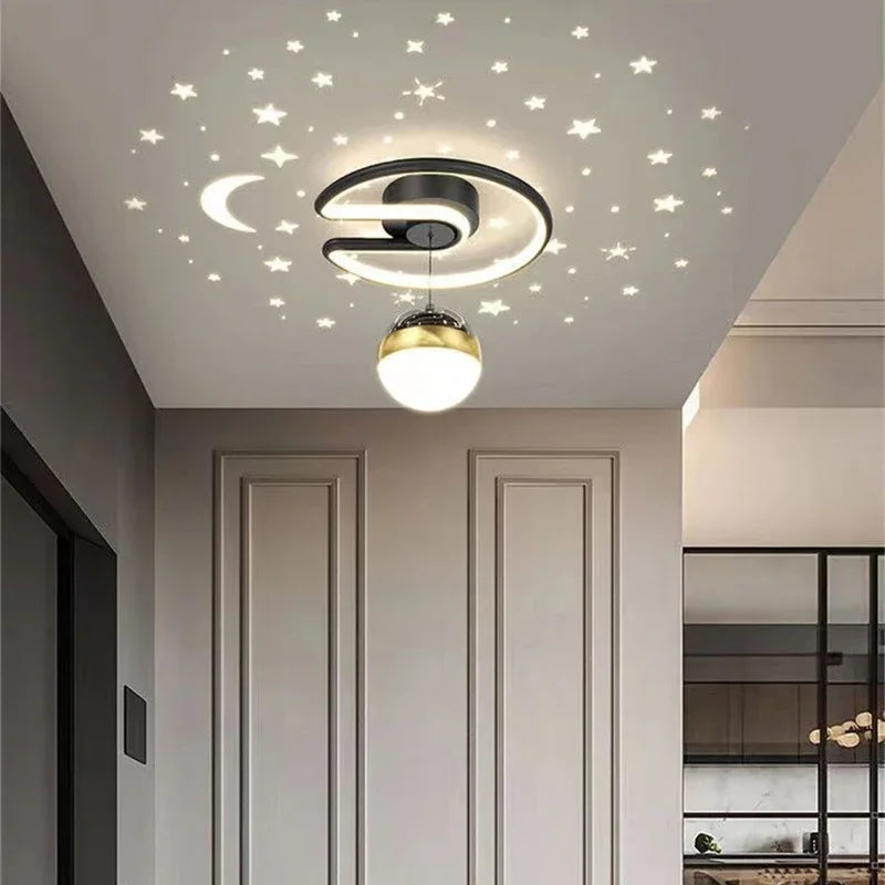 StarGlow – Lámpara de techo LED moderna con efecto de cielo estrellado regulable y suave brillo