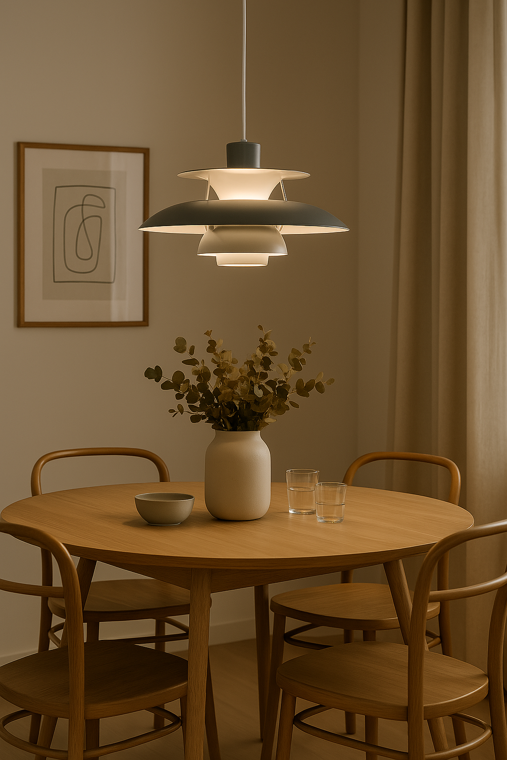 Lámpara de techo LED moderna redonda – Regulable y duradera – Iluminación elegante para sala de estar, comedor y oficina