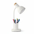 BRIGHTHOLD – Lámpara de mesa LED moderna con soporte para bolígrafos para escritorio y hogar