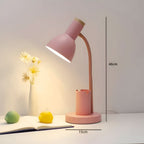 BRIGHTHOLD – Lámpara de mesa LED moderna con soporte para bolígrafos para escritorio y hogar