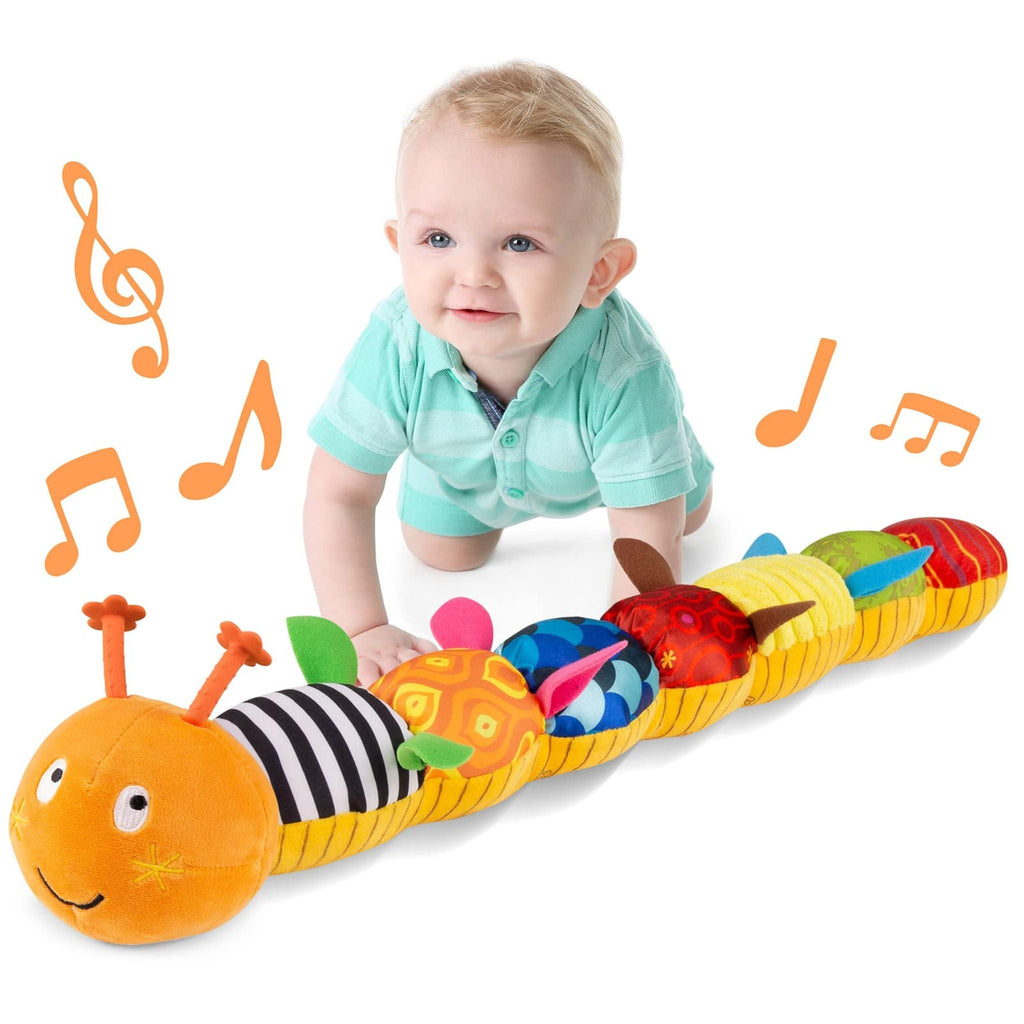 Oruga Musical de Peluche - Interactiva y Suave