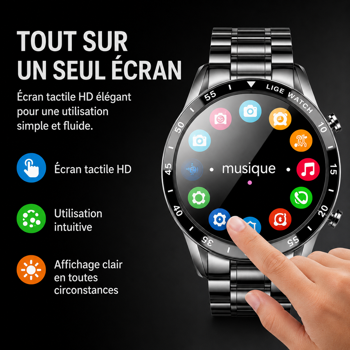Reloj Inteligente de Lujo 4G - Para Llamadas y Conectividad con Estilo
