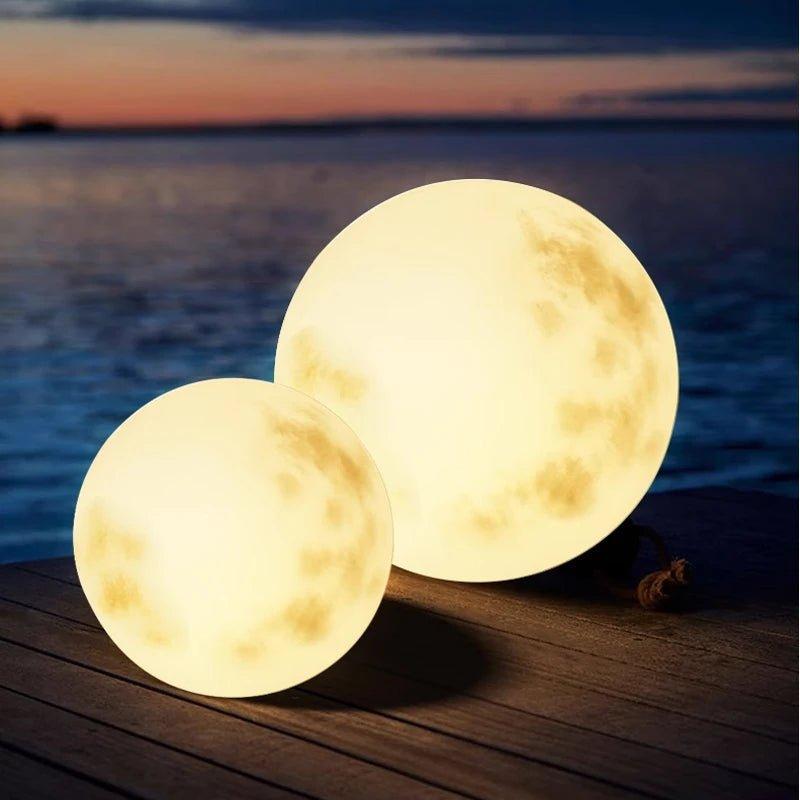Lámpara de Luna para Exterior Lunara | Luz LED de Jardín Recargable por USB Resistente a la Intemperie