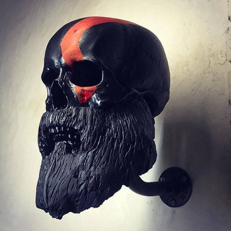 Soporte para Casco de Motocicleta con Forma de Calavera