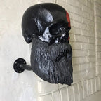 Soporte para Casco de Motocicleta con Forma de Calavera