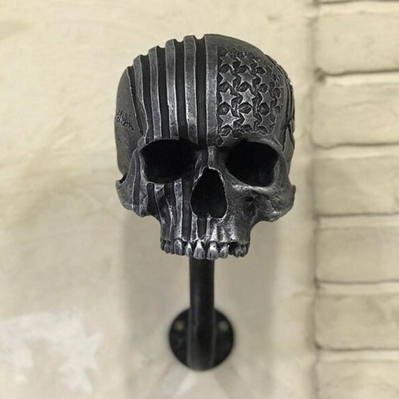 Soporte para Casco de Motocicleta con Forma de Calavera