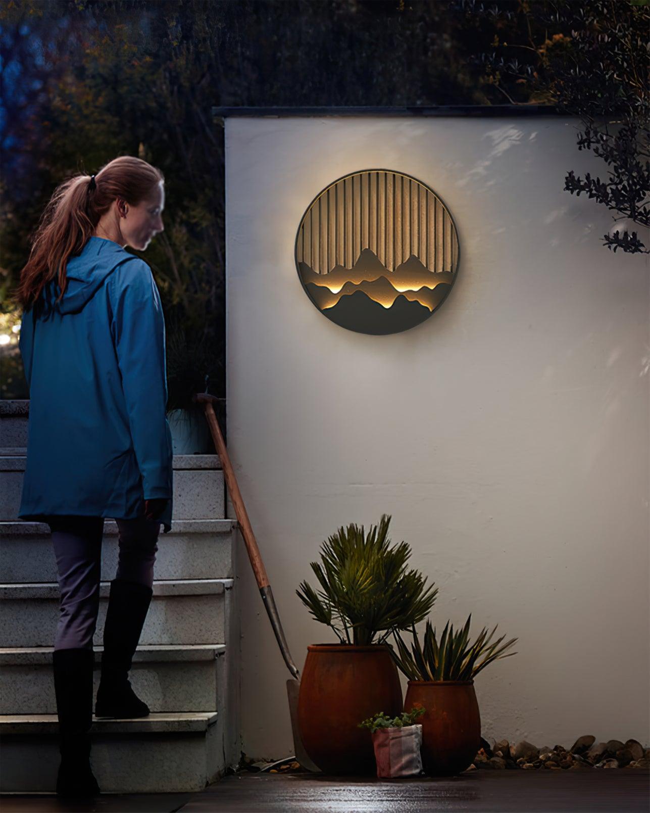 Montira | Aplique LED con motivo montañoso