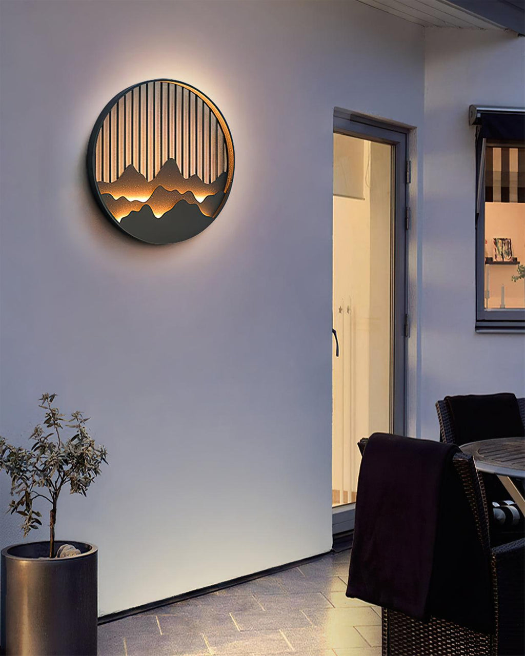 Montira | Aplique LED con motivo montañoso