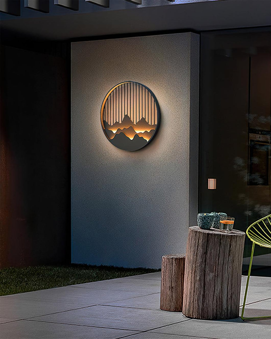 Montira | Aplique LED con motivo montañoso