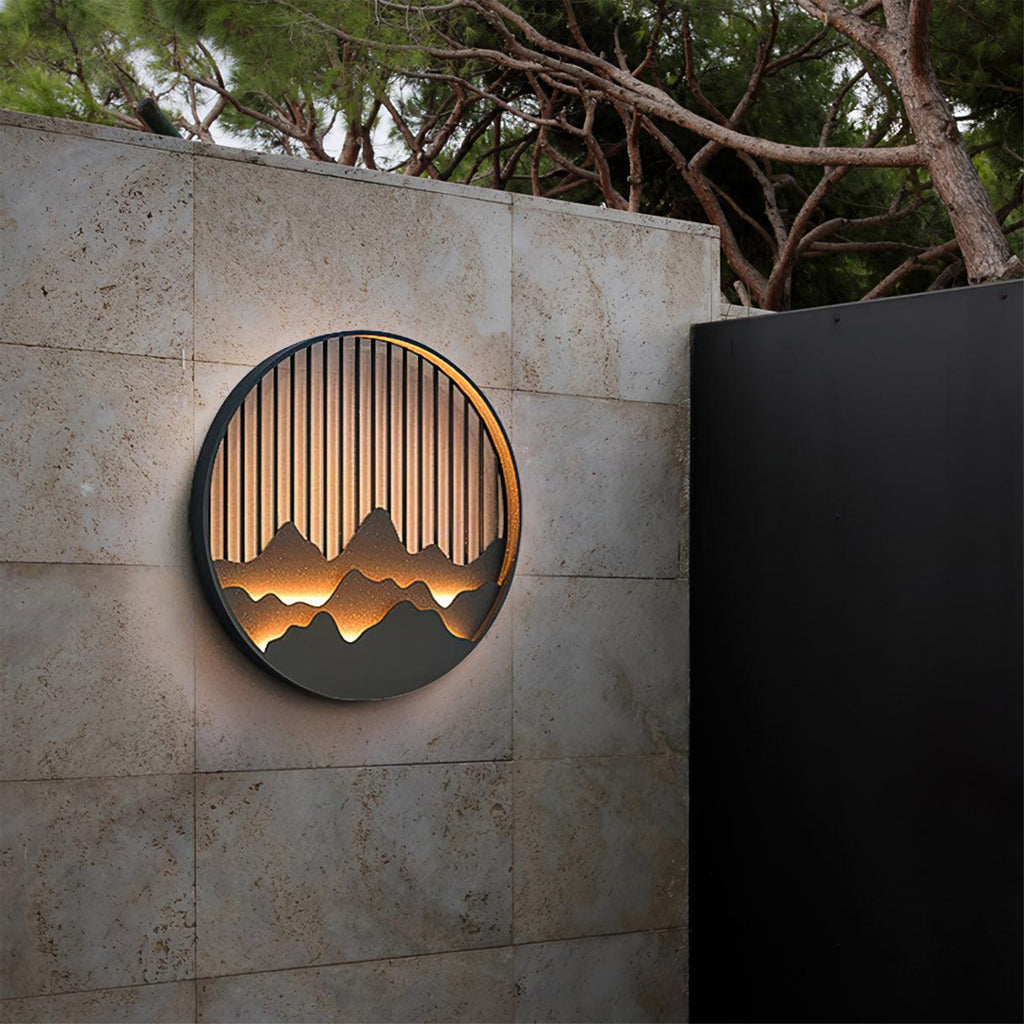 Montira | Aplique LED con motivo montañoso