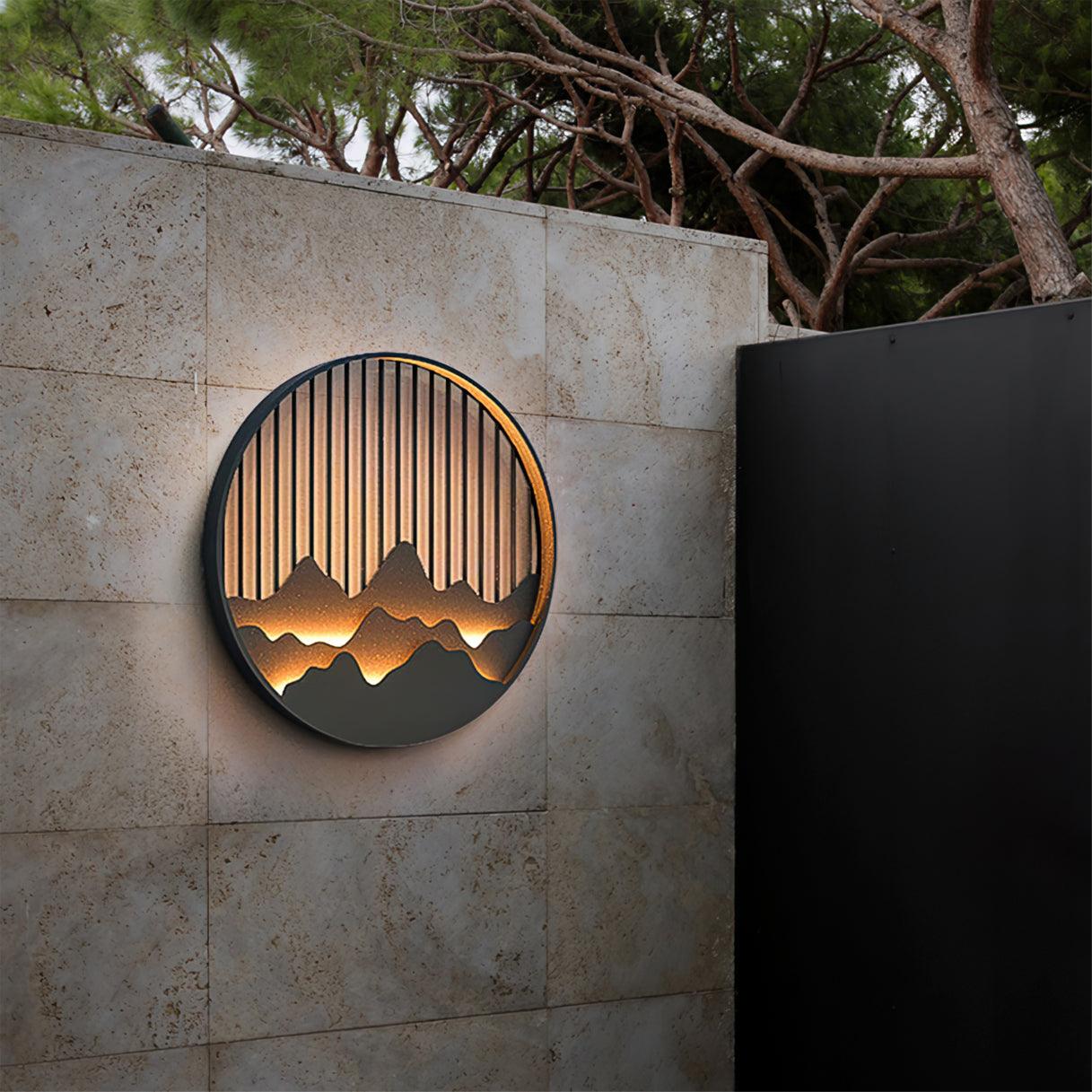 Montira | Aplique LED con motivo montañoso