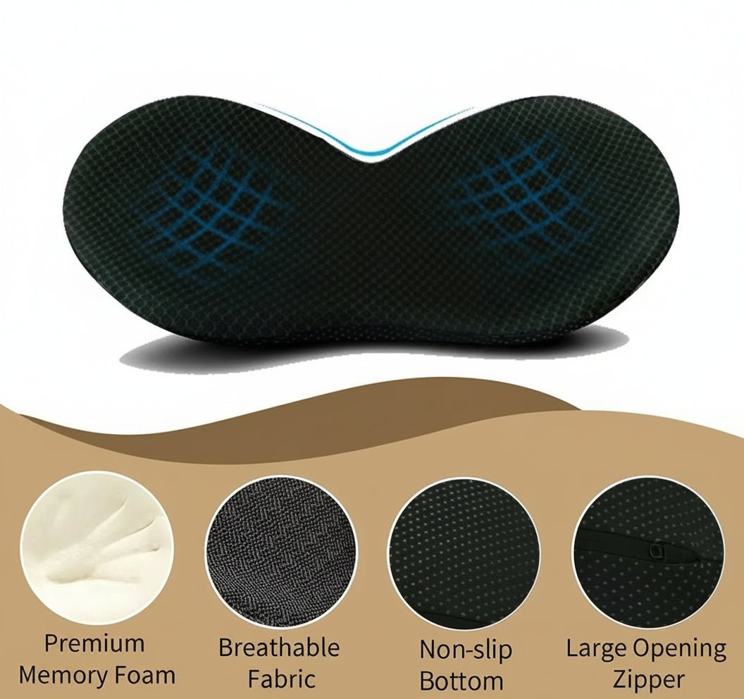 NERVOLIFT – Cojín de asiento de espuma viscoelástica para alivio ciático y soporte postural